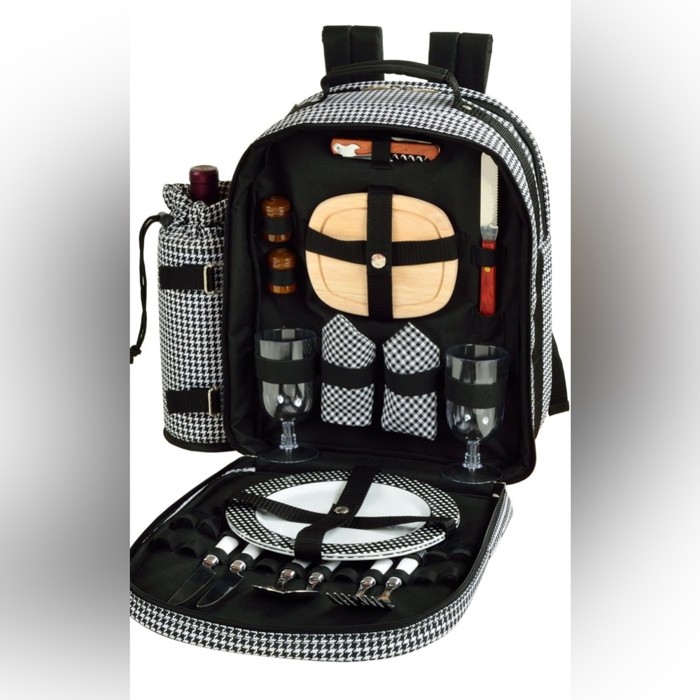 Picnic at Ascot Original Equipped 2 Person Picnic Backpack with Cooler